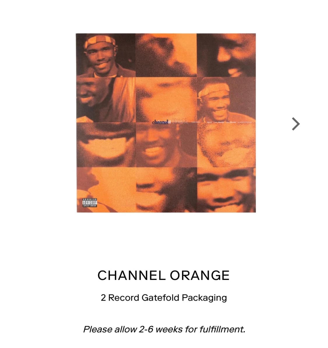 프랭크 오션 channel ORANGE LP 상품이미지1