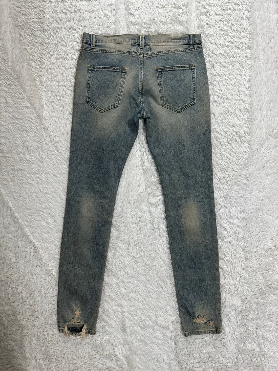 생로랑 D02 스키니핏 디스트로이드 진 31 상품이미지5