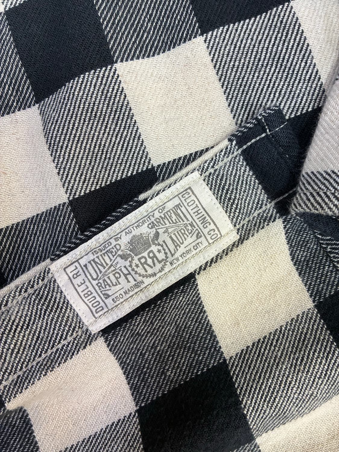 RRl 더블알엘 버팔로 체크 트윌 워크셔츠 L사이즈 상품이미지4