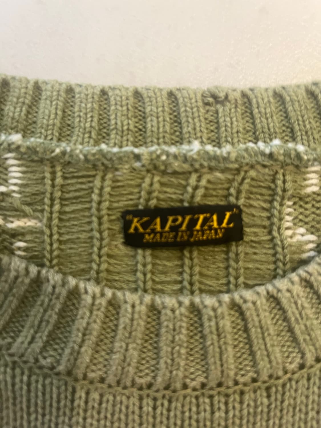 캐피탈 본 데미지 니트 3싸이즈 상품이미지4