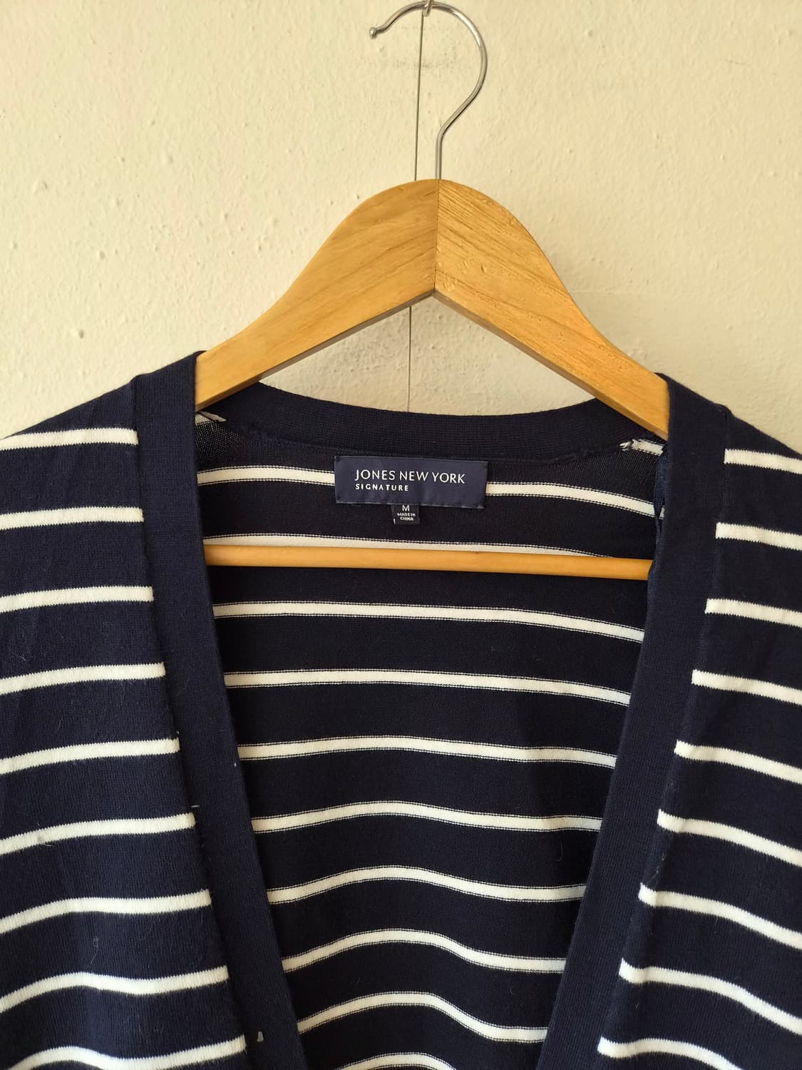 새상품)Jones New York 여성 스트라이프크롭가디건 M사이즈 상품이미지1