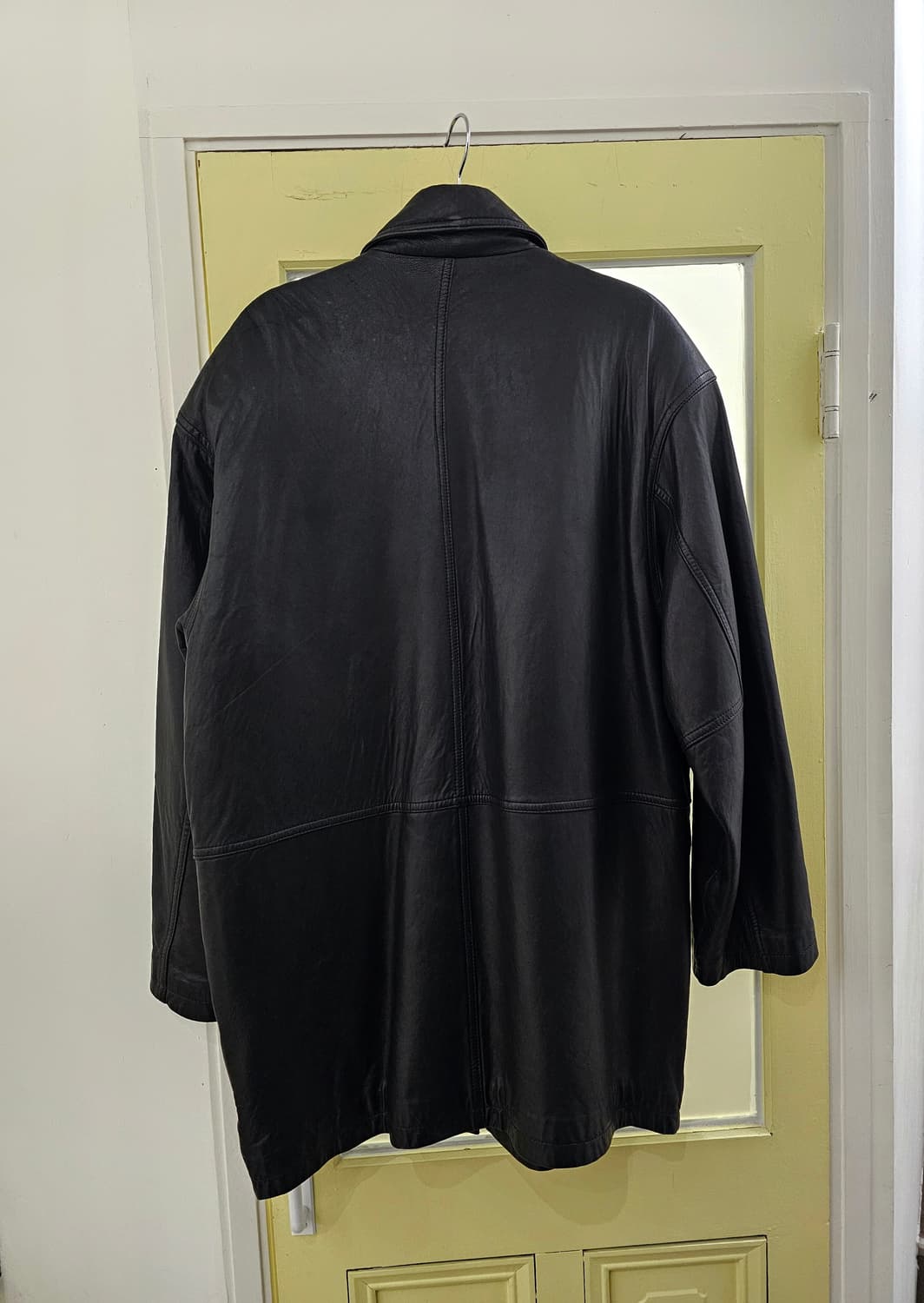 Italy 블랙 램스킨 자켓 상품이미지10