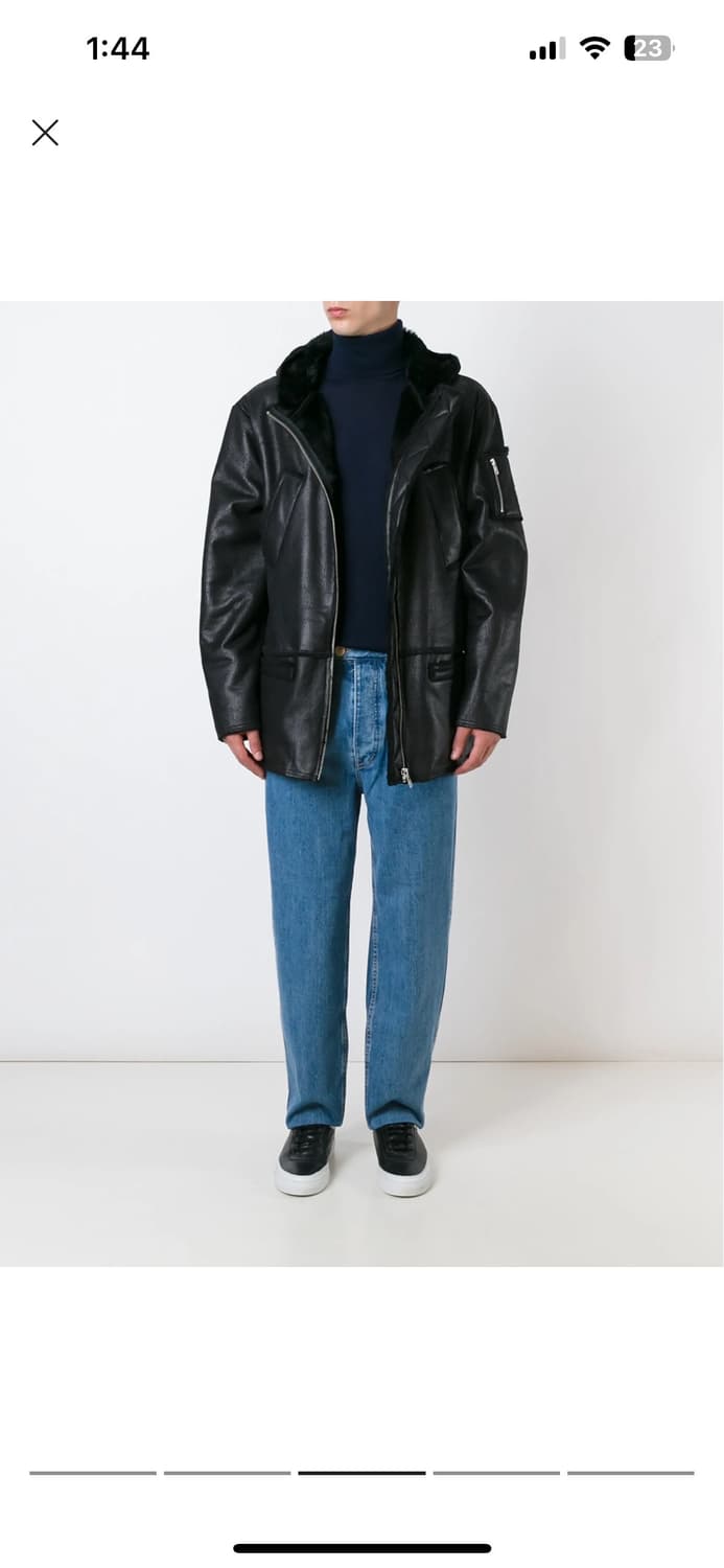 고샤 루브친스키 인조 레더 퍼 후드 자켓 상품이미지2