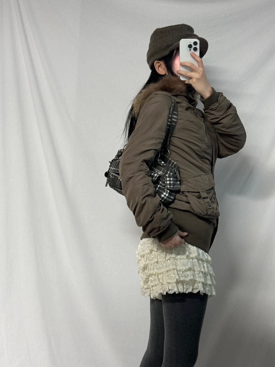 와이투케이 하이 넥 퍼 후디드 파카 상품이미지7