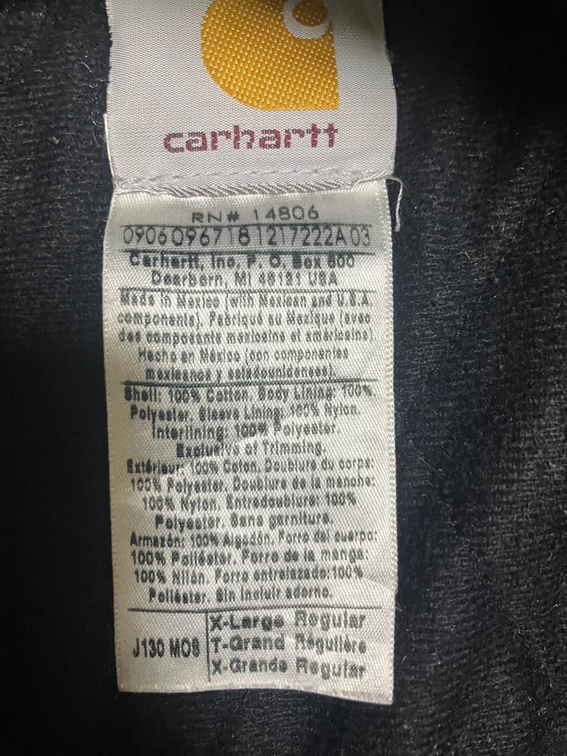 칼하트 액티브자켓 J130 모스그린  xl  상품이미지7