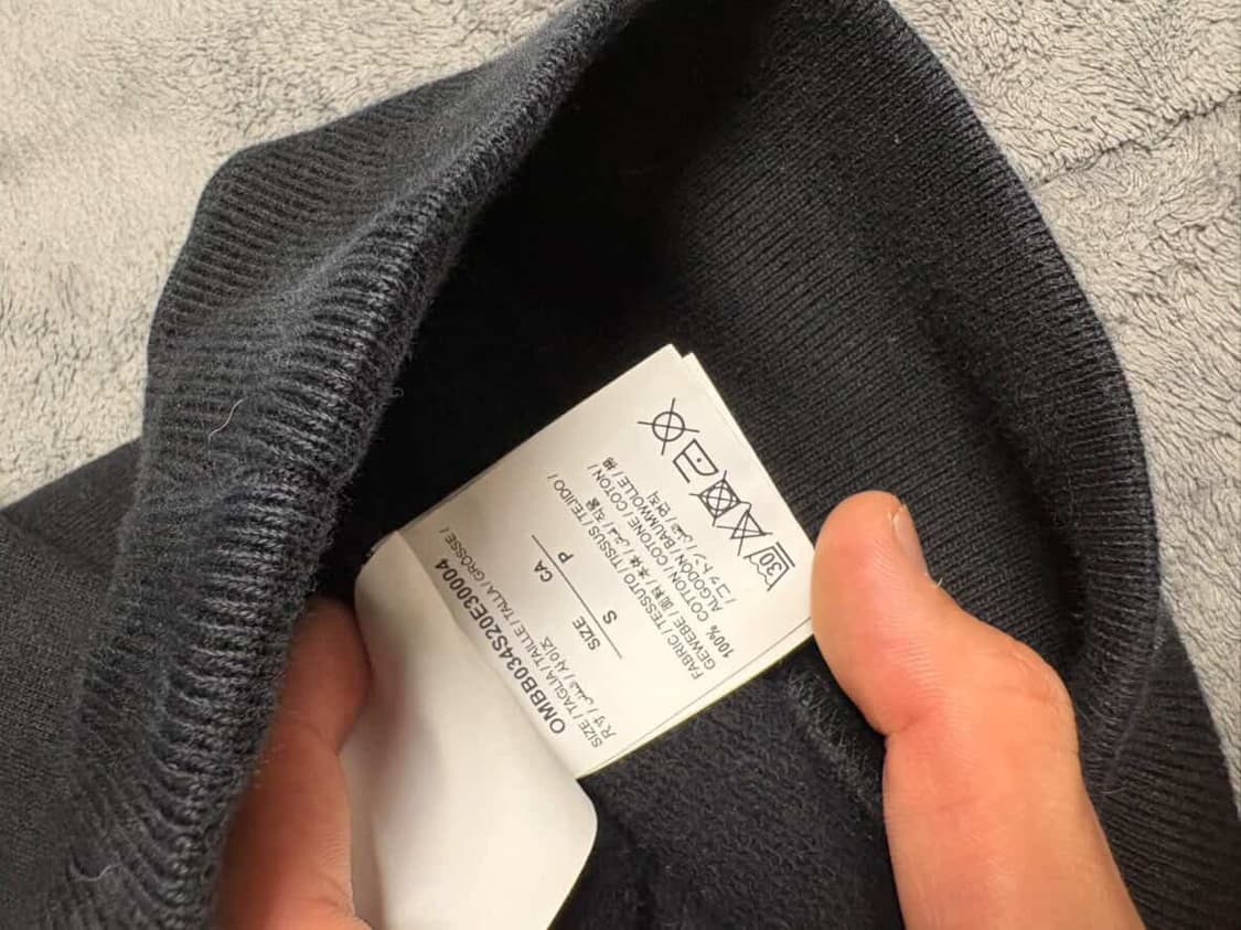 오프화이트 카라바조 후드티 S 상품이미지4