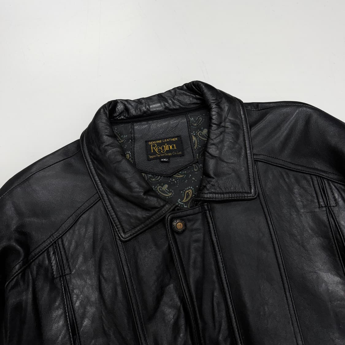 램스킨 리얼레더 양가죽 가죽 봄버 자켓 상품이미지4