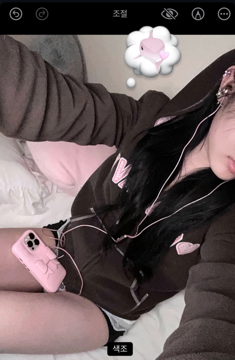 빈티지 딸기초코 후드집업 상품이미지2