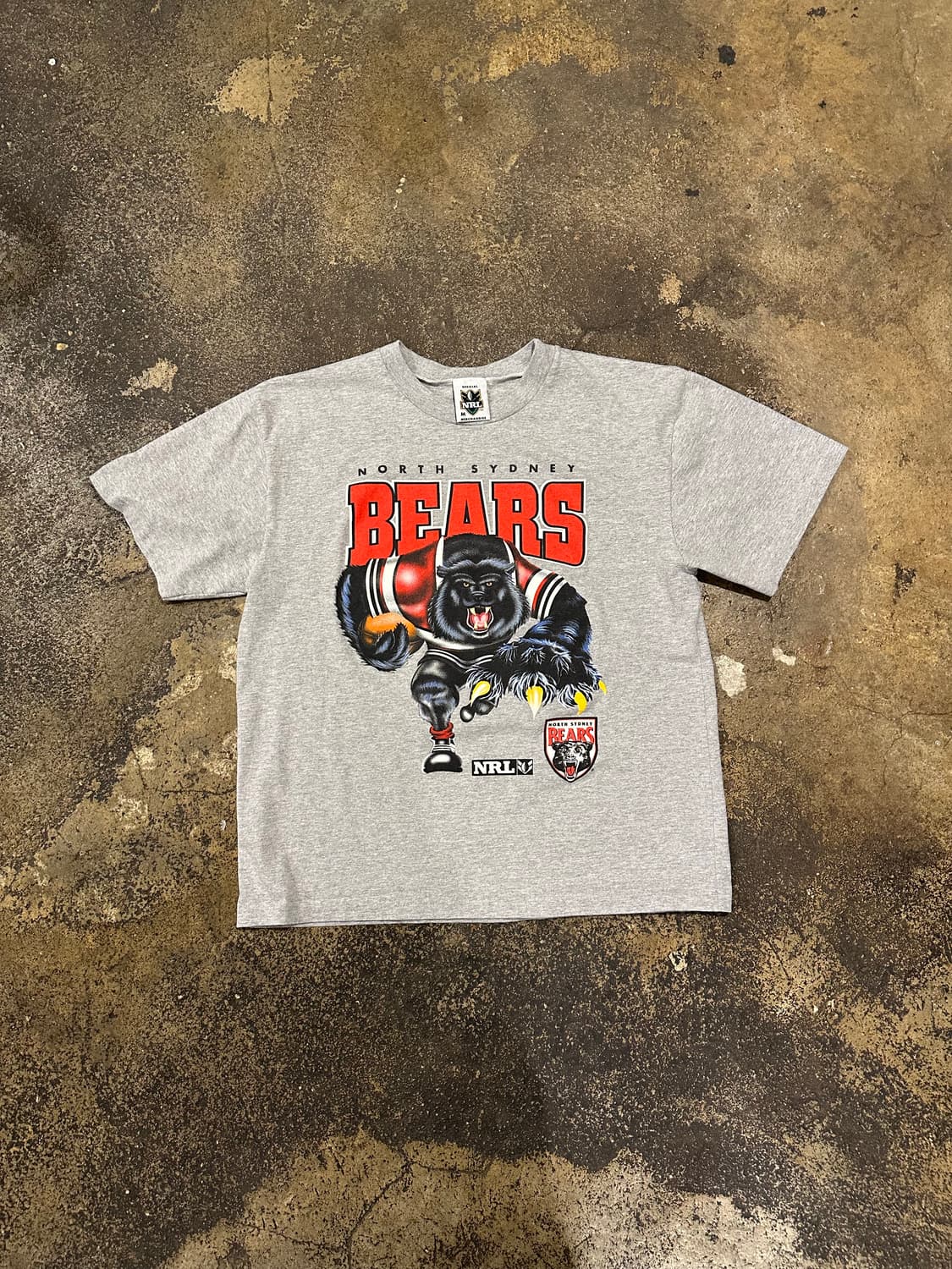 빈티지 90S NRL North Sydney Bears 티셔츠 상품이미지1