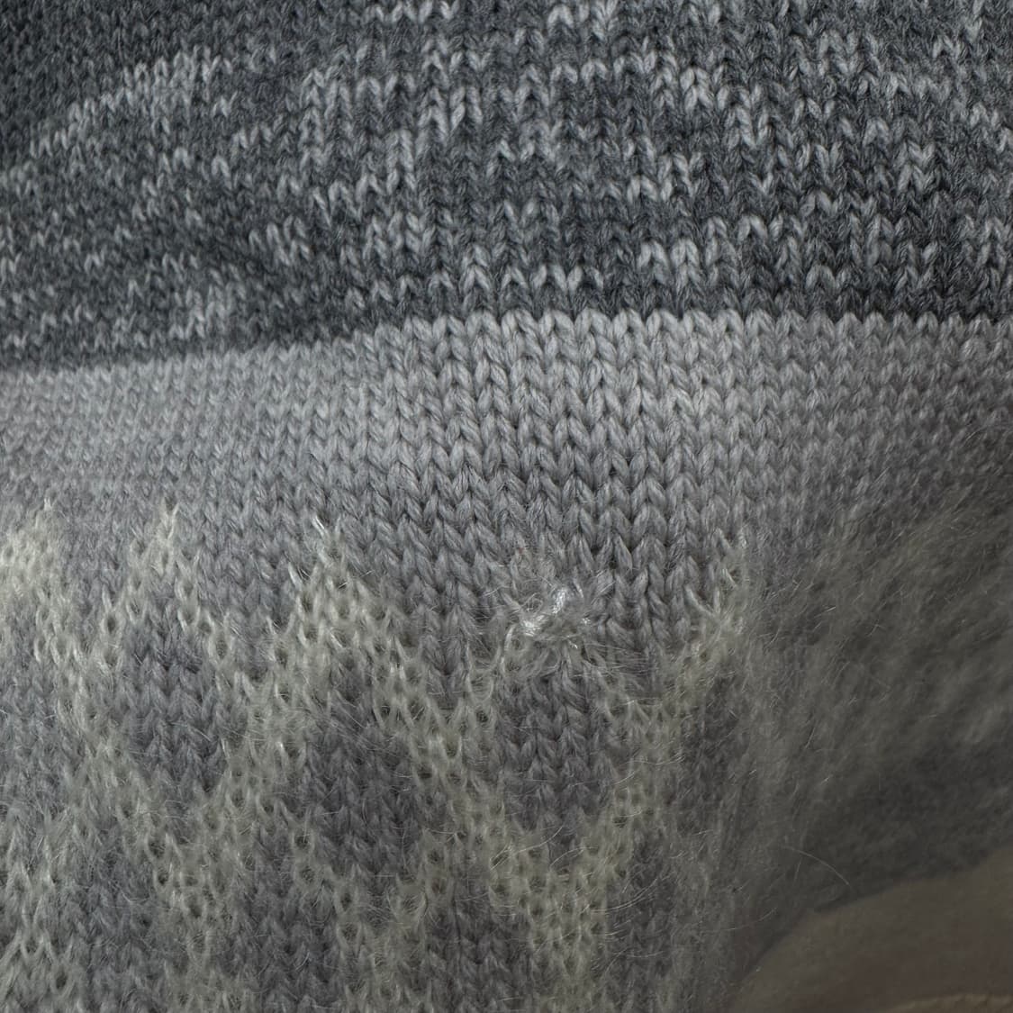 00s 버버리 노르딕 울니트 컬러블록 아이보리 그레이 배색 상품이미지7