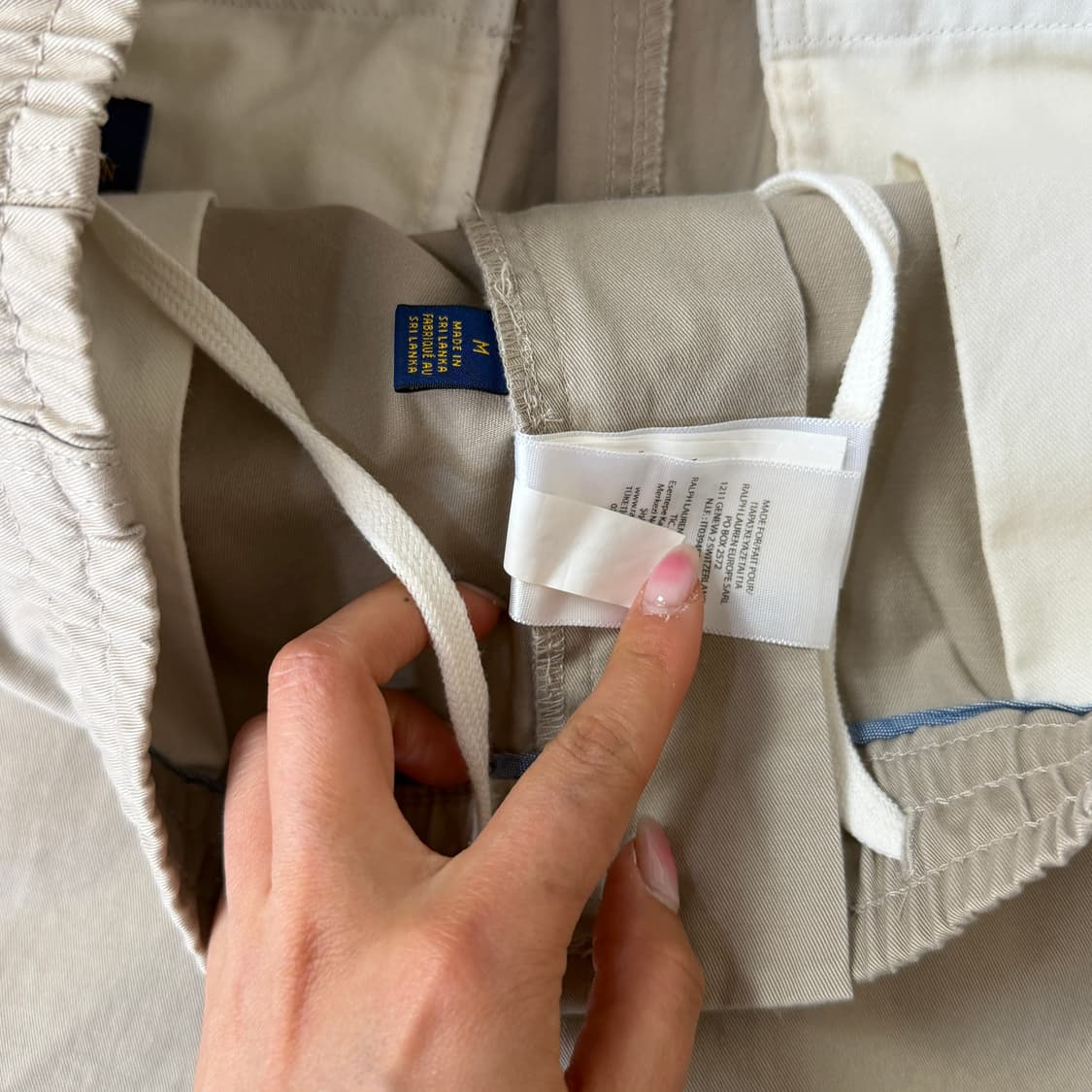 폴로랄프로렌 연베이지 스트레치 클래식핏 밴딩 쇼츠팬츠 M 상품이미지5