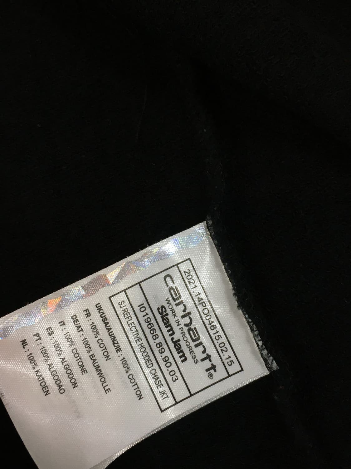 Carhartt Wipx Slam Jam 칼하트25주년 한정판 리플렉티브 상품이미지6