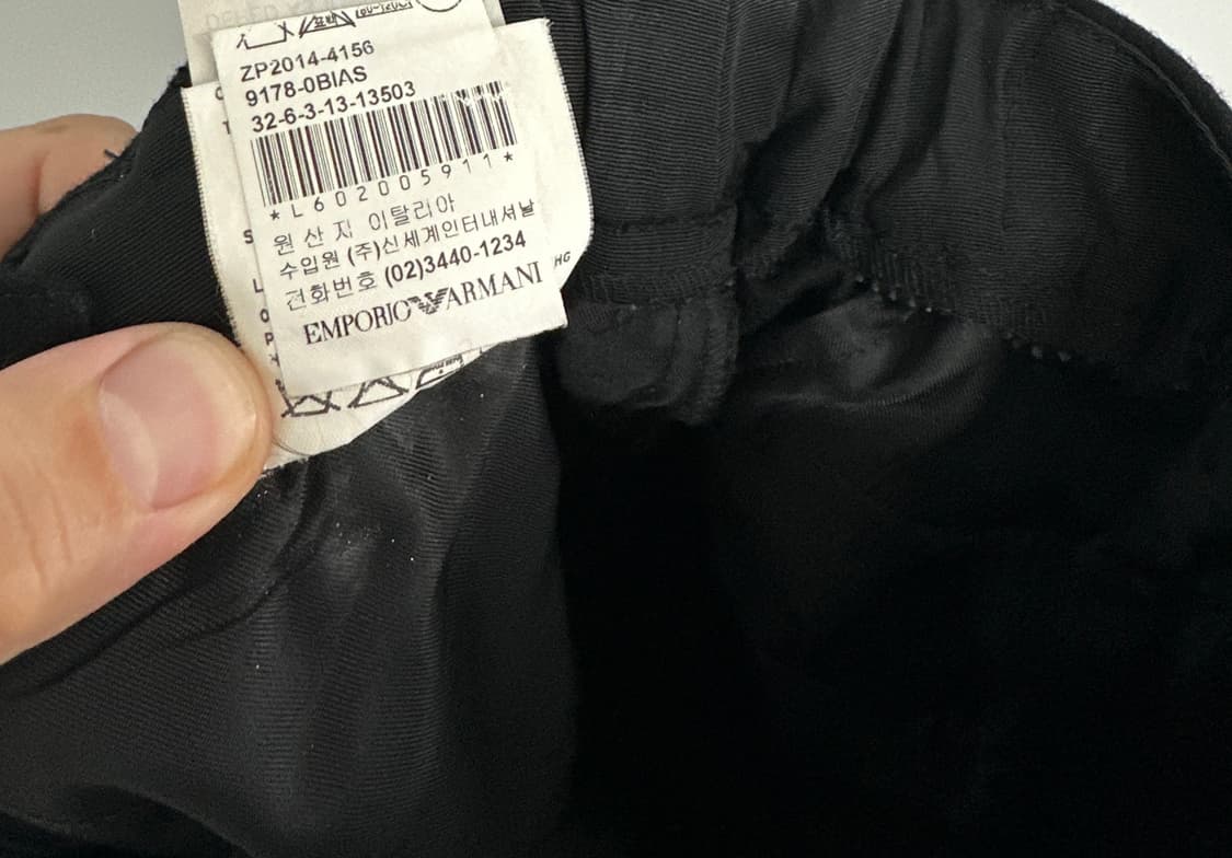 [엠포리오 알마니] 여성블랙 와이드 팬츠 상품이미지4