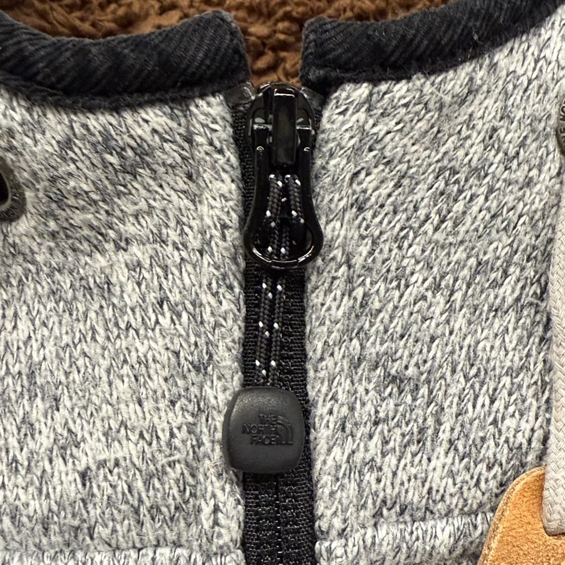 [정품/105] 노스페이스 회색 플리스 후드집업 b17 상품이미지7