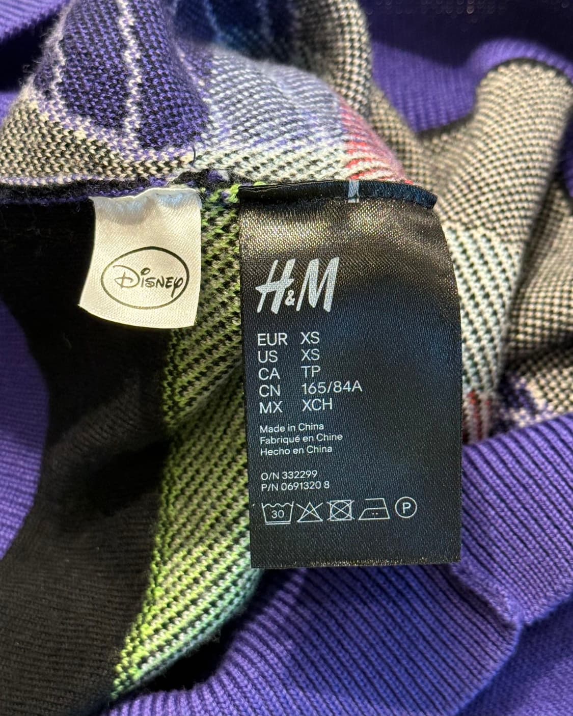 모스키노 x h&m 18s 퍼플 구피 니트  상품이미지8