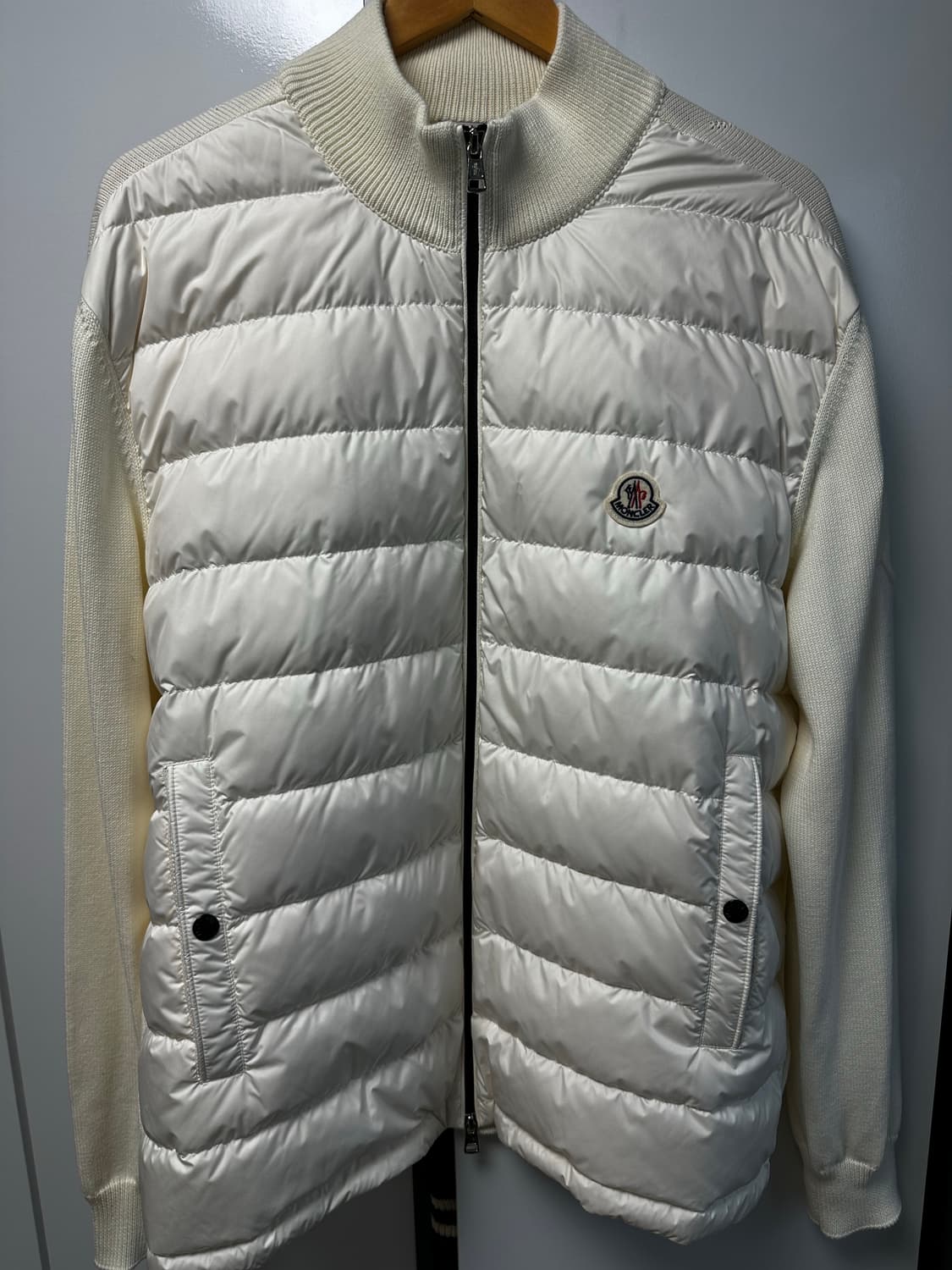 몽클레어 니트패딩 화이트 XXL 상품이미지1