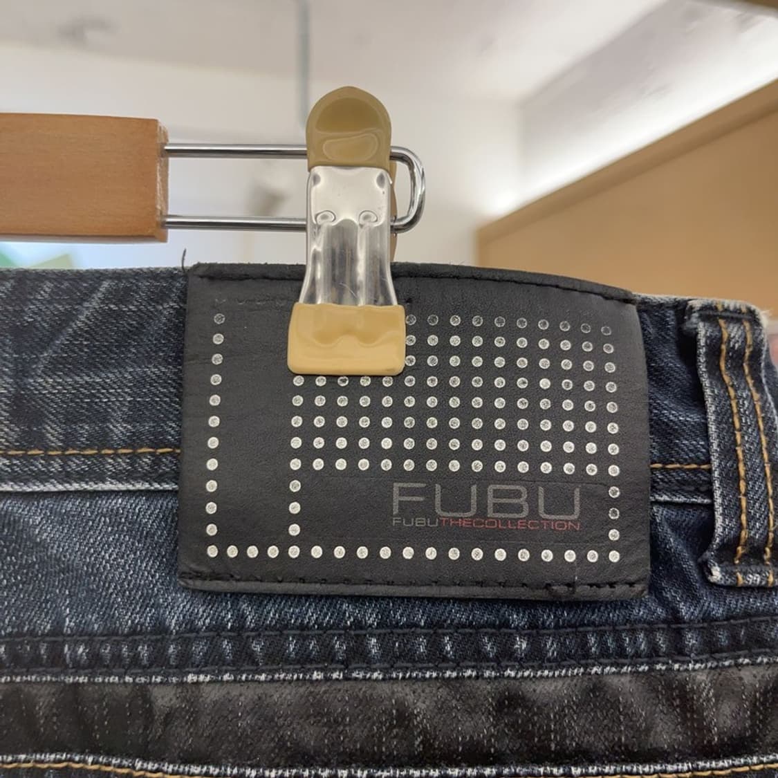 푸부 레트로 스트릿 빈티지 Y2K 힙로고 데님팬츠 35인치 C08677 상품이미지5