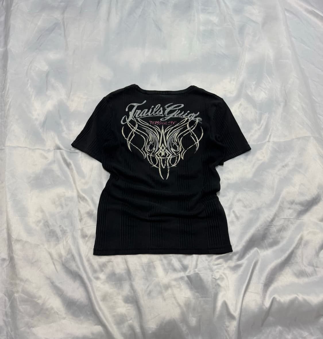 Corn flake y2k fairy wings ribbed top 상품이미지2