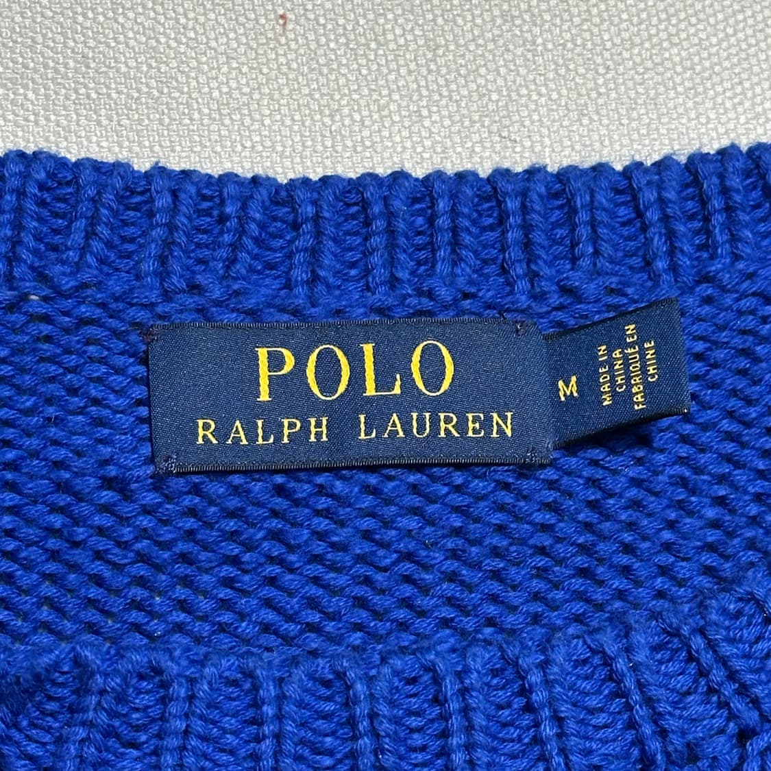 M 폴로랄프로렌 빅로고 배색 코튼 니트 상품이미지4