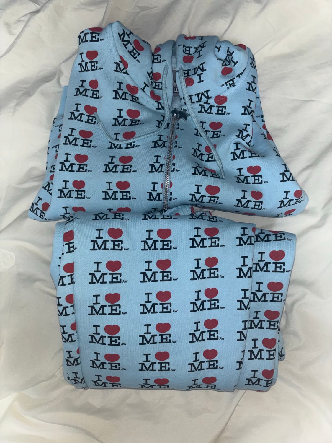 애슐리 윌리엄스 셋업 블루 후드집업 팬츠 상품이미지1