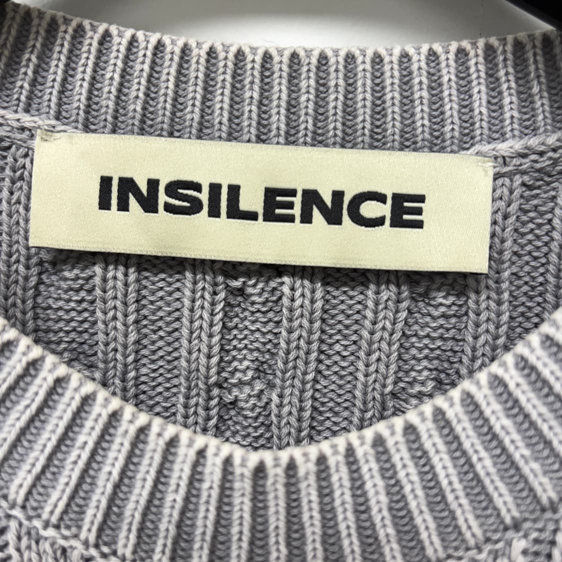 인사일런스 워시드 케이블니트   상품이미지2