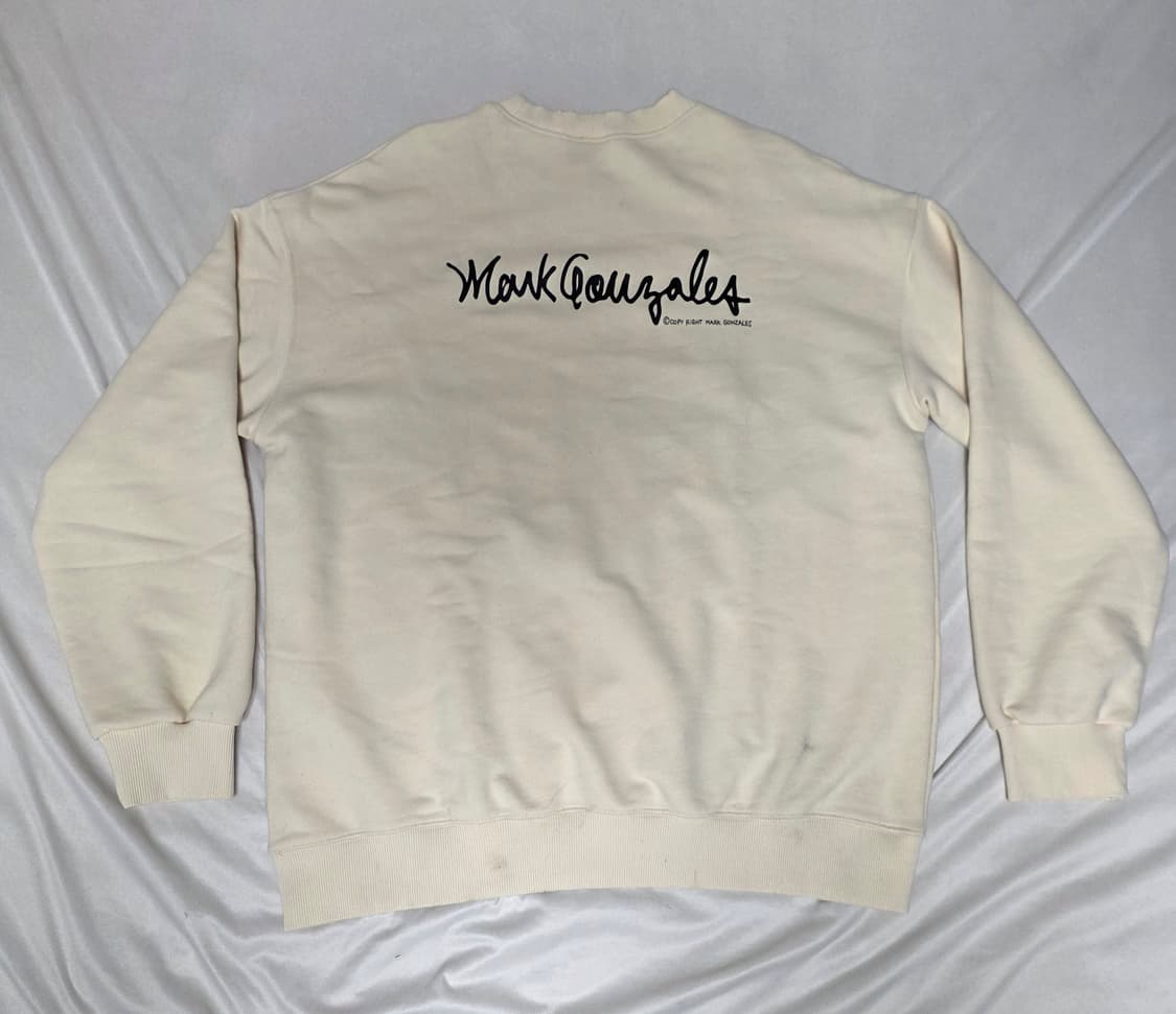 와키윌리 맨투맨 XL 가단62 뒷면 아래 작은 얼룩 상품이미지3