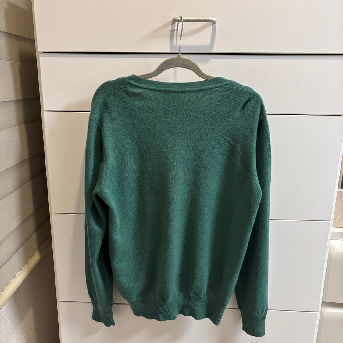 베네통 라이트 그린 100% 라나 울 가디건 상품이미지5