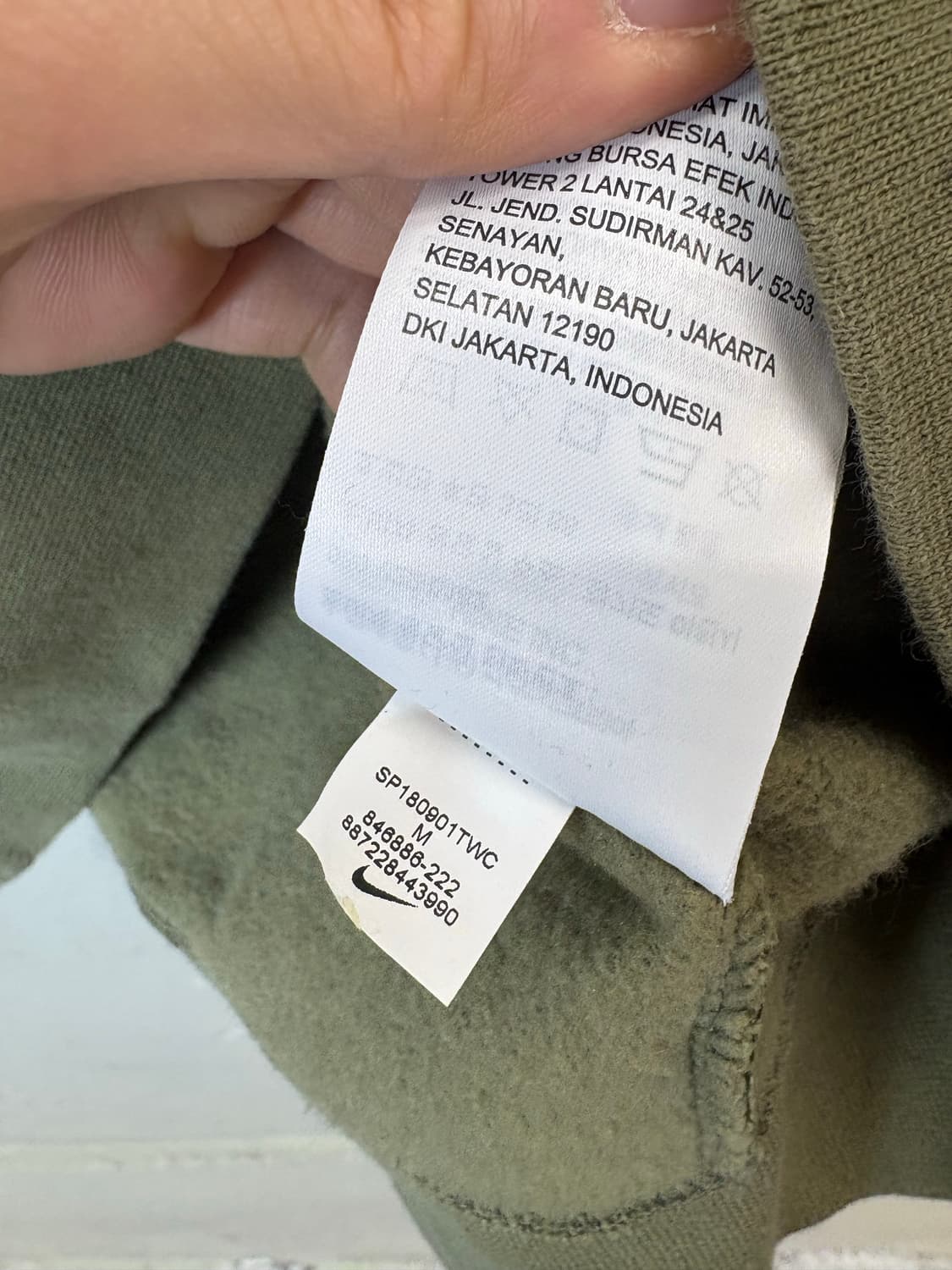 나이키SB 빅로고 카키 후드티 상품이미지9