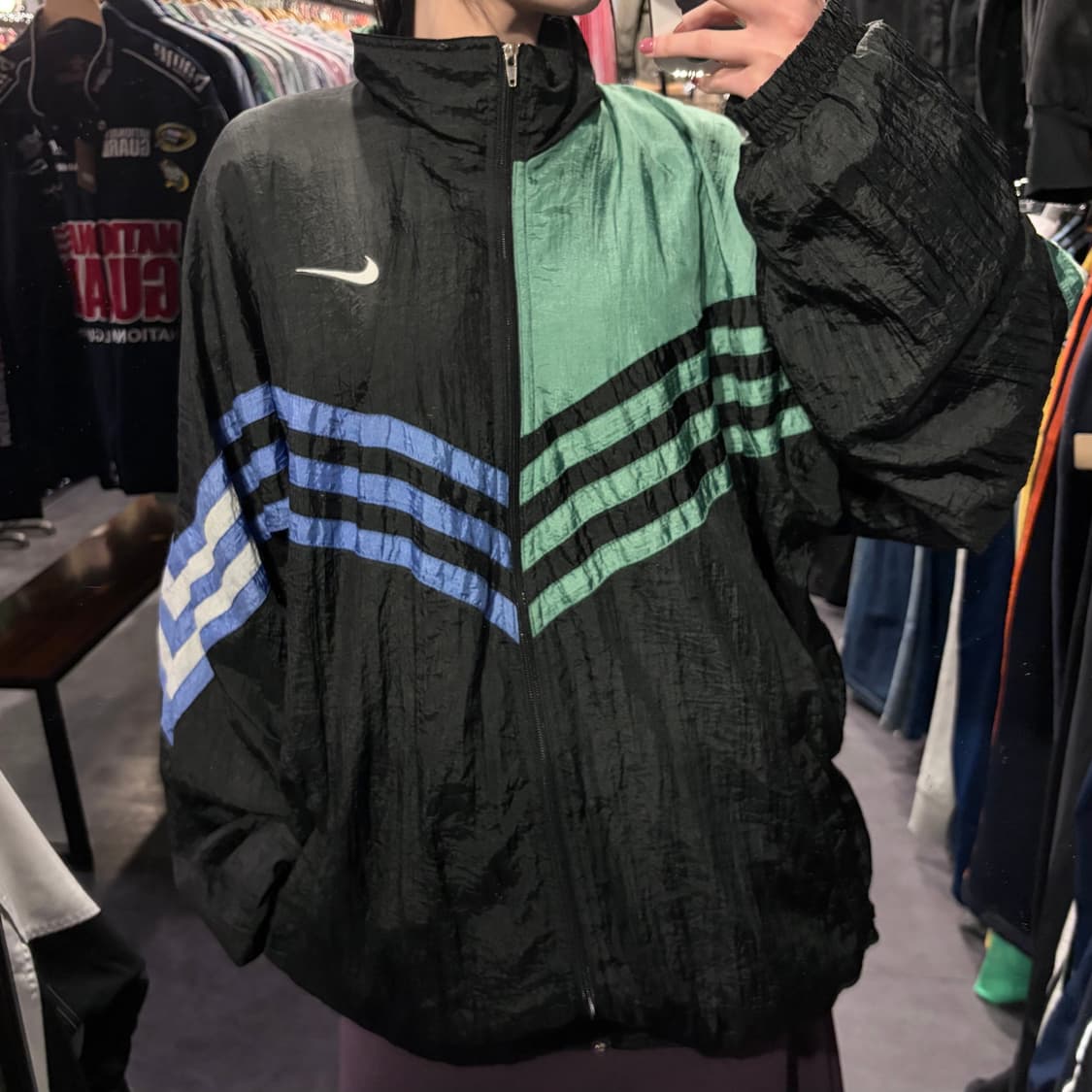 [IM] adidas 아디다스 바람막이 민트 퍼플 상품이미지4