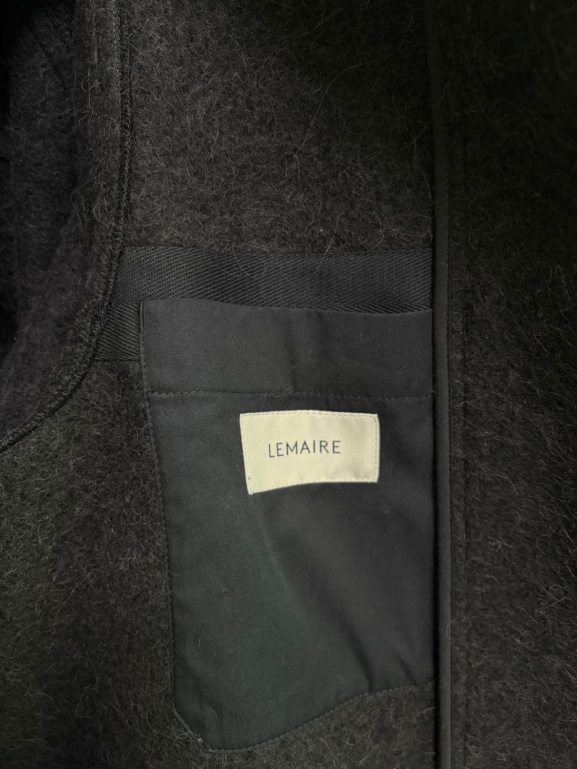 르메르 펠트 울 자켓 블랙 46사이즈 판매 상품이미지7