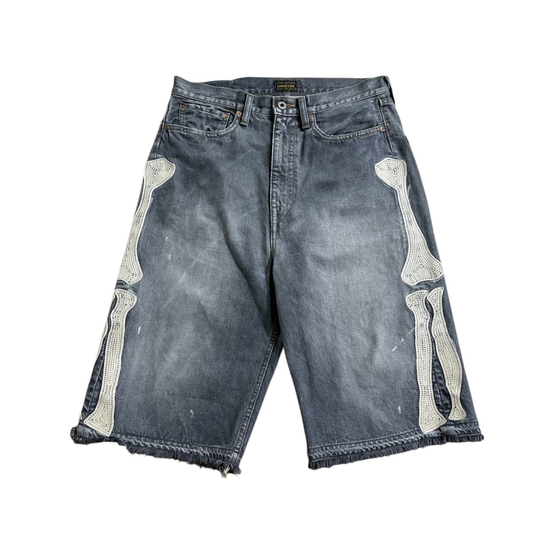 캐피탈 14oz 본 쇼츠 흑청 상품이미지2