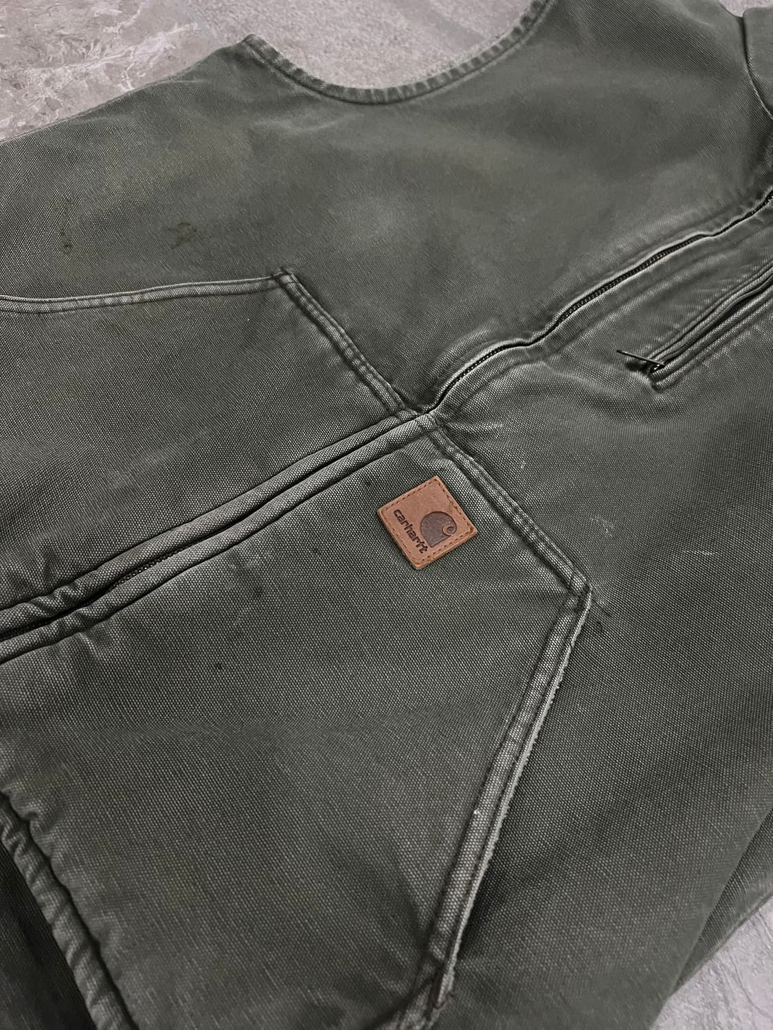 (M)칼하트 셰르파 넥 조끼베스트 V33 ARG 아미그린 상품이미지9