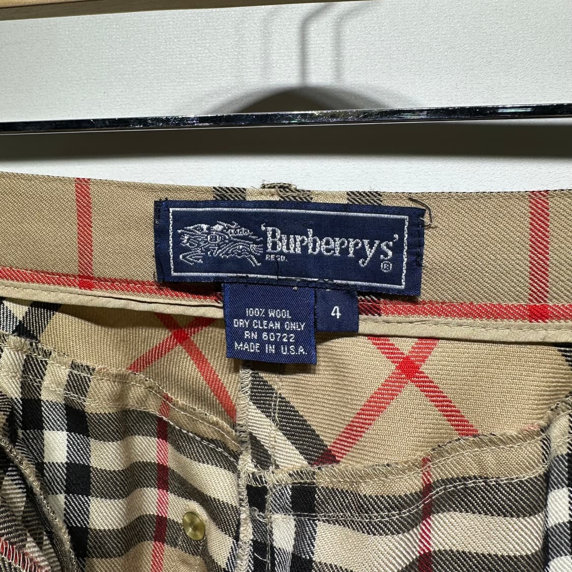 버버리스 체크 바지 판매합니다 상품이미지5