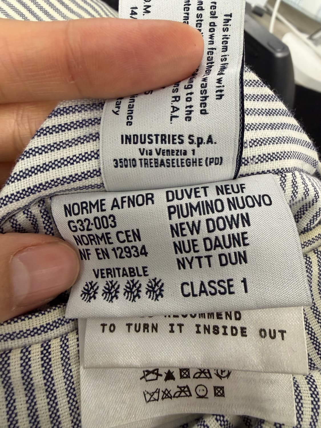 몽클레어 정품 감마블루 울 구스다운 패딩 사이즈 2 상품이미지10