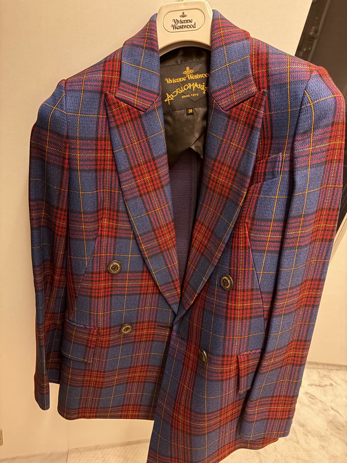 비비안웨스트우드 타탄체크 블레이저셋업 상품이미지1