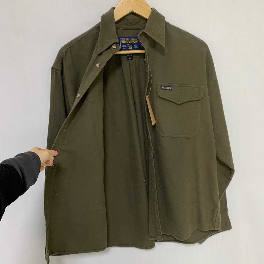 울리치 남성 겨울 셔츠 카키 y2k 빈티지 남방 L 상품이미지7