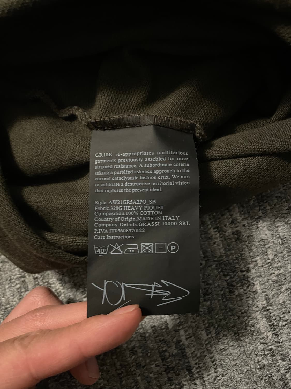 GR10K Stock V 카라 롱슬리브 [L] 상품이미지6