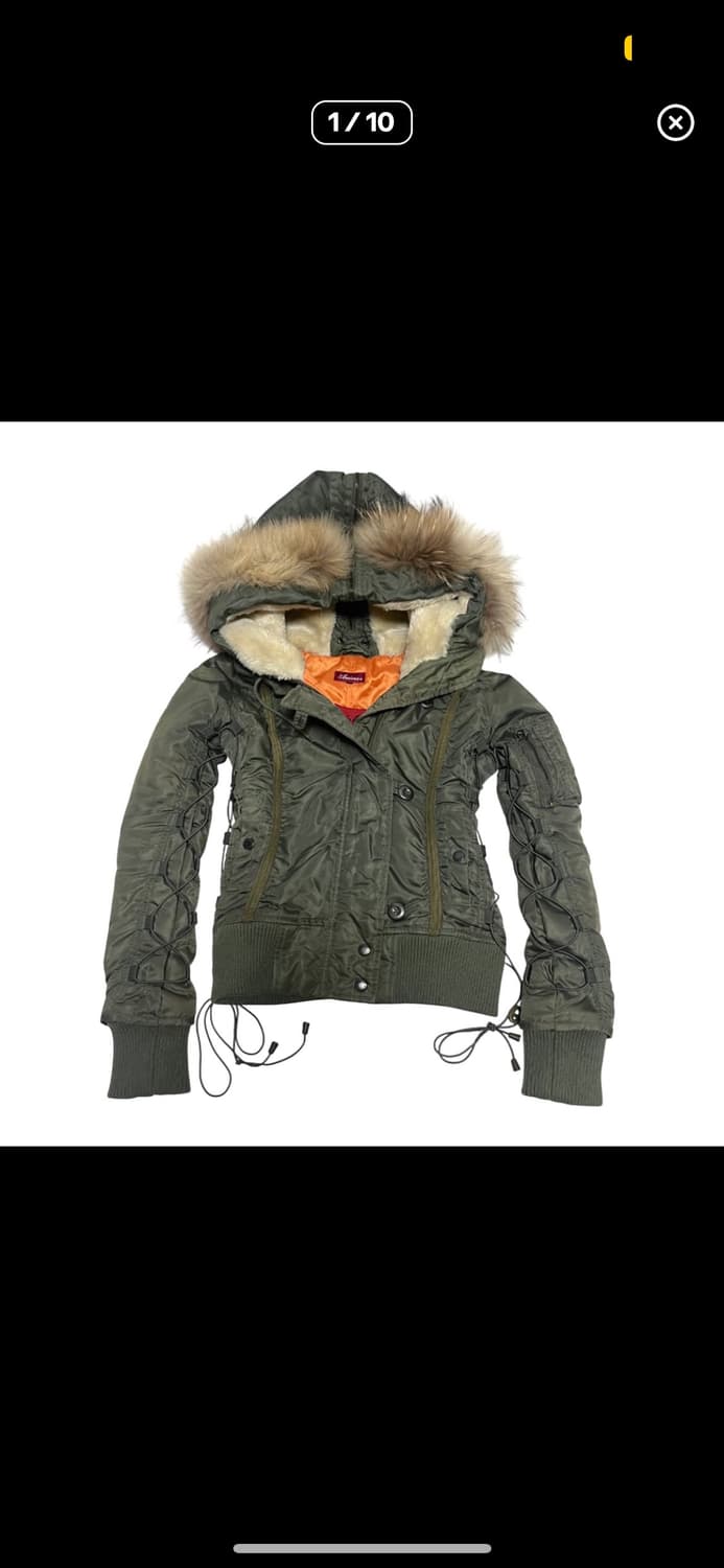 아비렉스 n2b 레이스업 셔링 패딩 상품이미지1