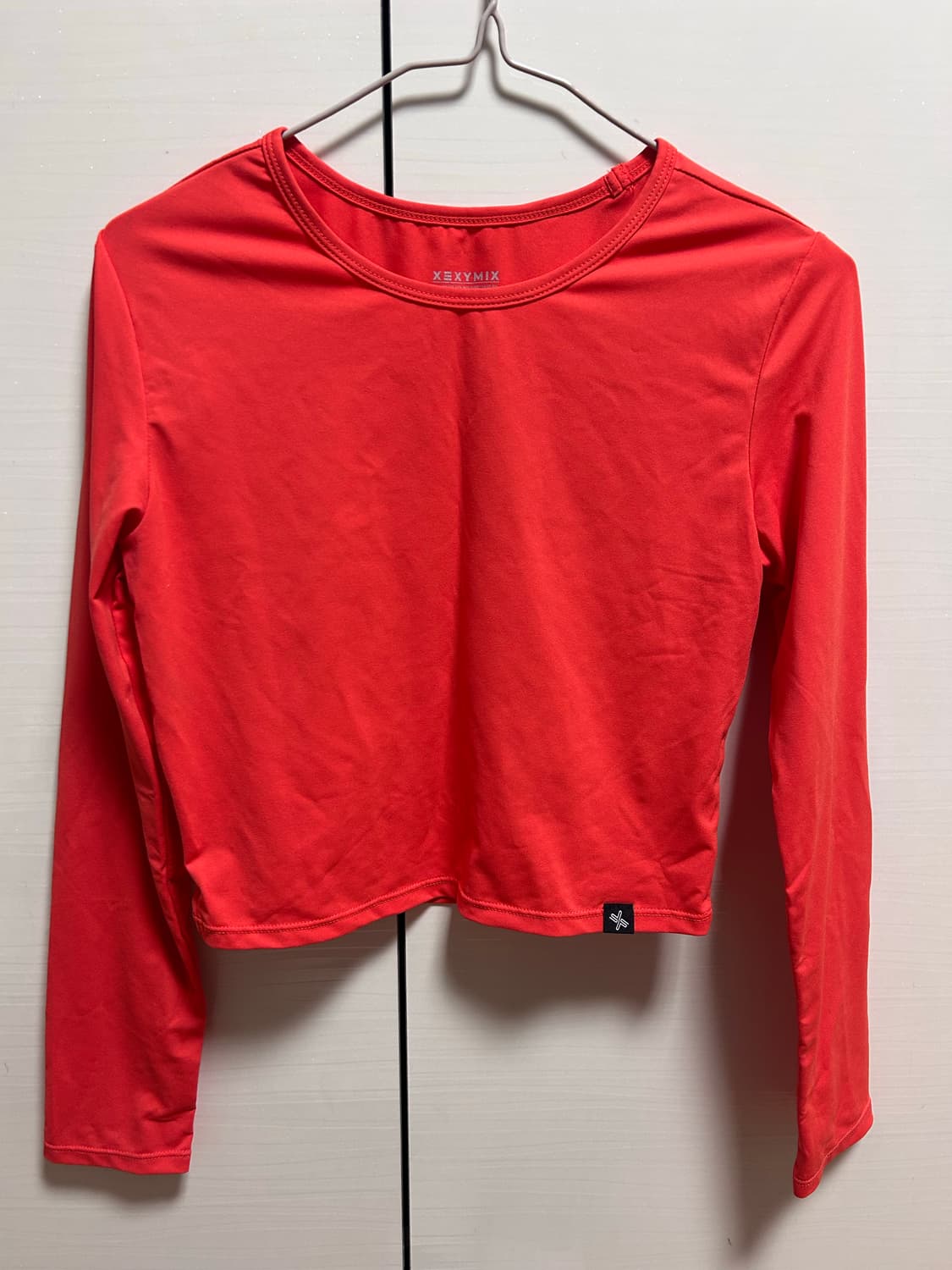 젝시믹스 크롭 긴팔티 오렌지 M 상품이미지1