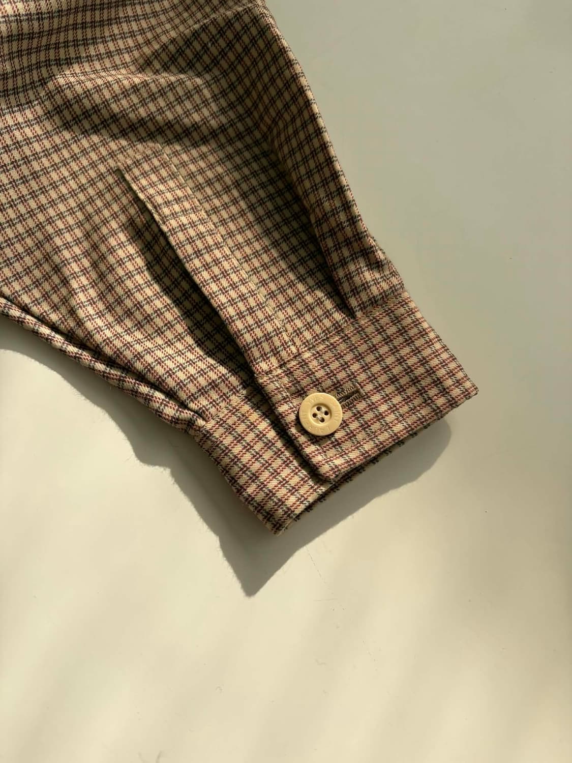 [95] 입생로랑 90s 체크 울 스윙탑 블루종 자켓 상품이미지6