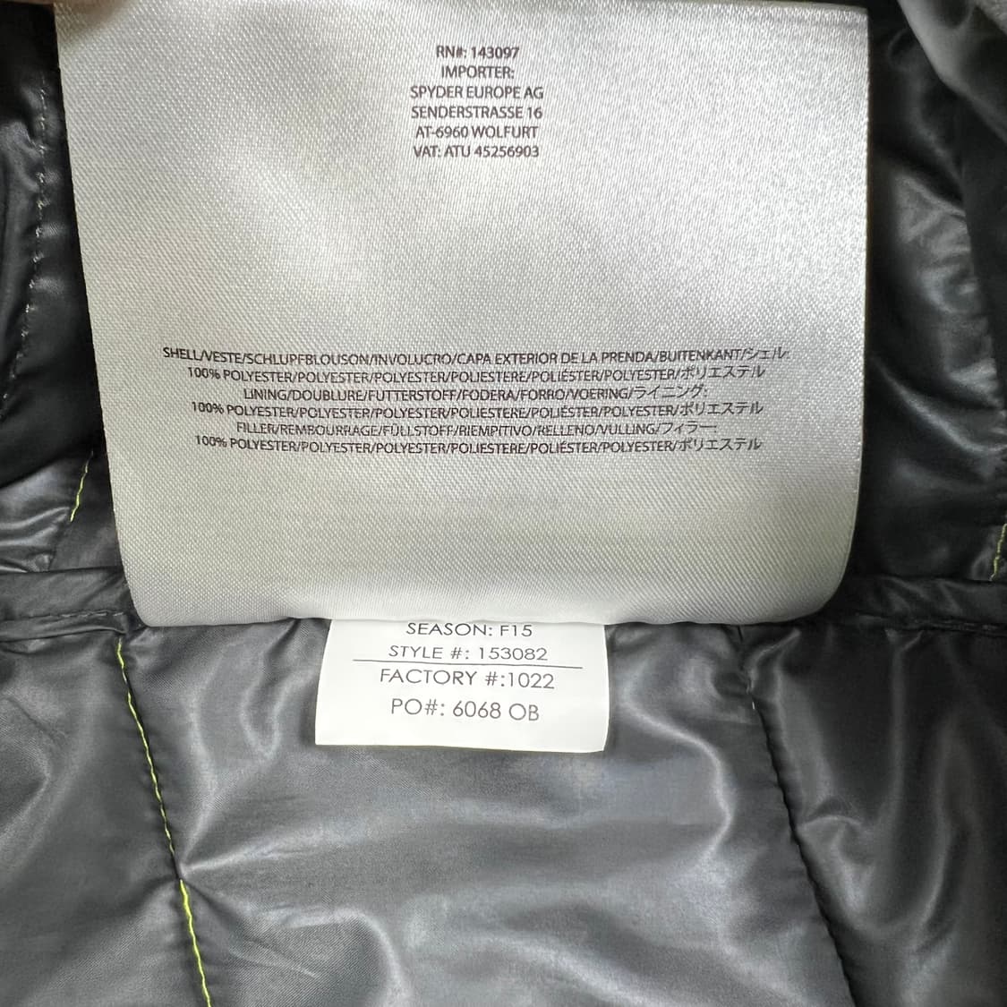 스파이더 폴리에스터 화이버 남성 경량패딩 상품이미지7