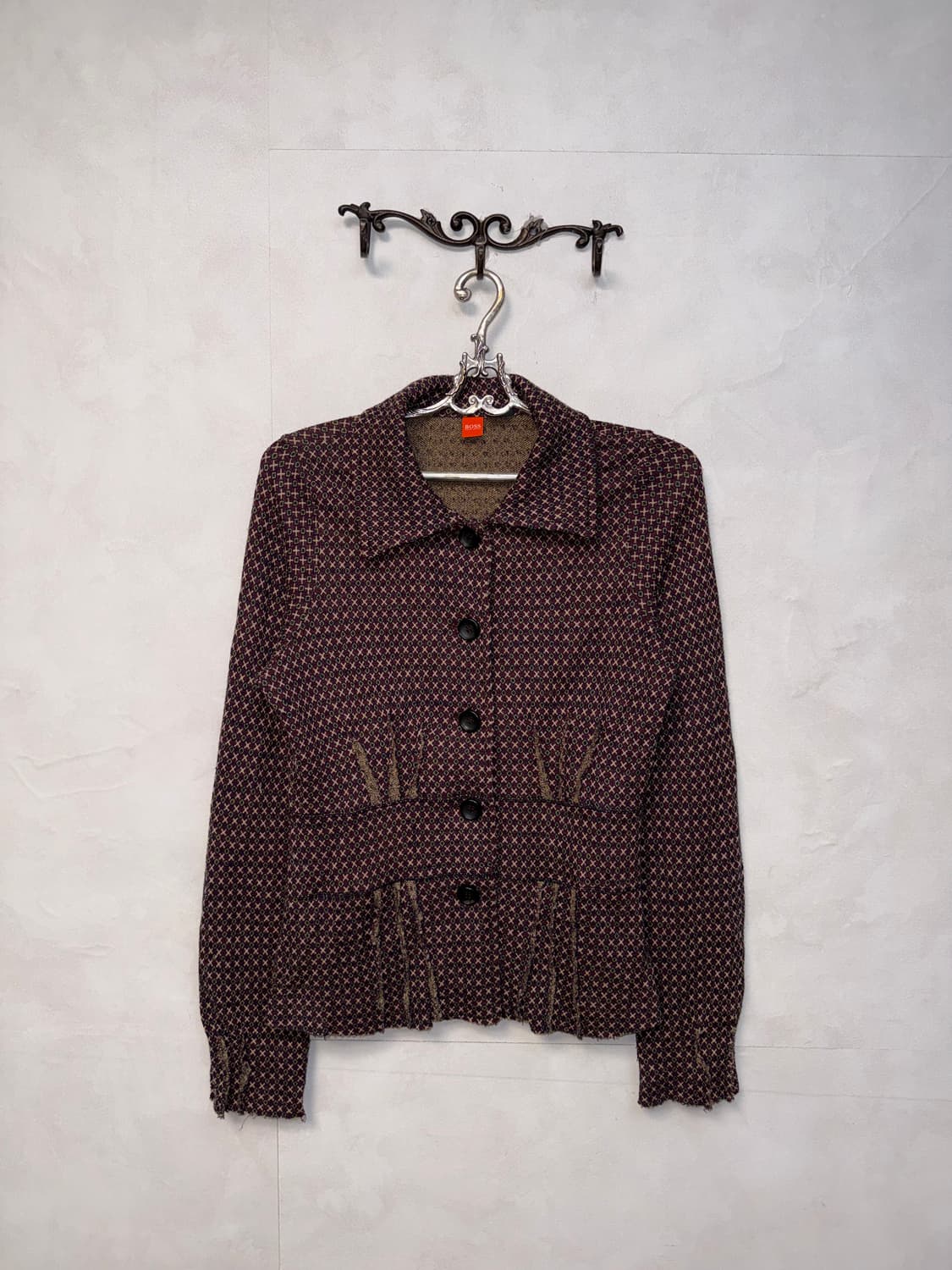 HUGO BOSS geometric pintuck cardigan  상품이미지2