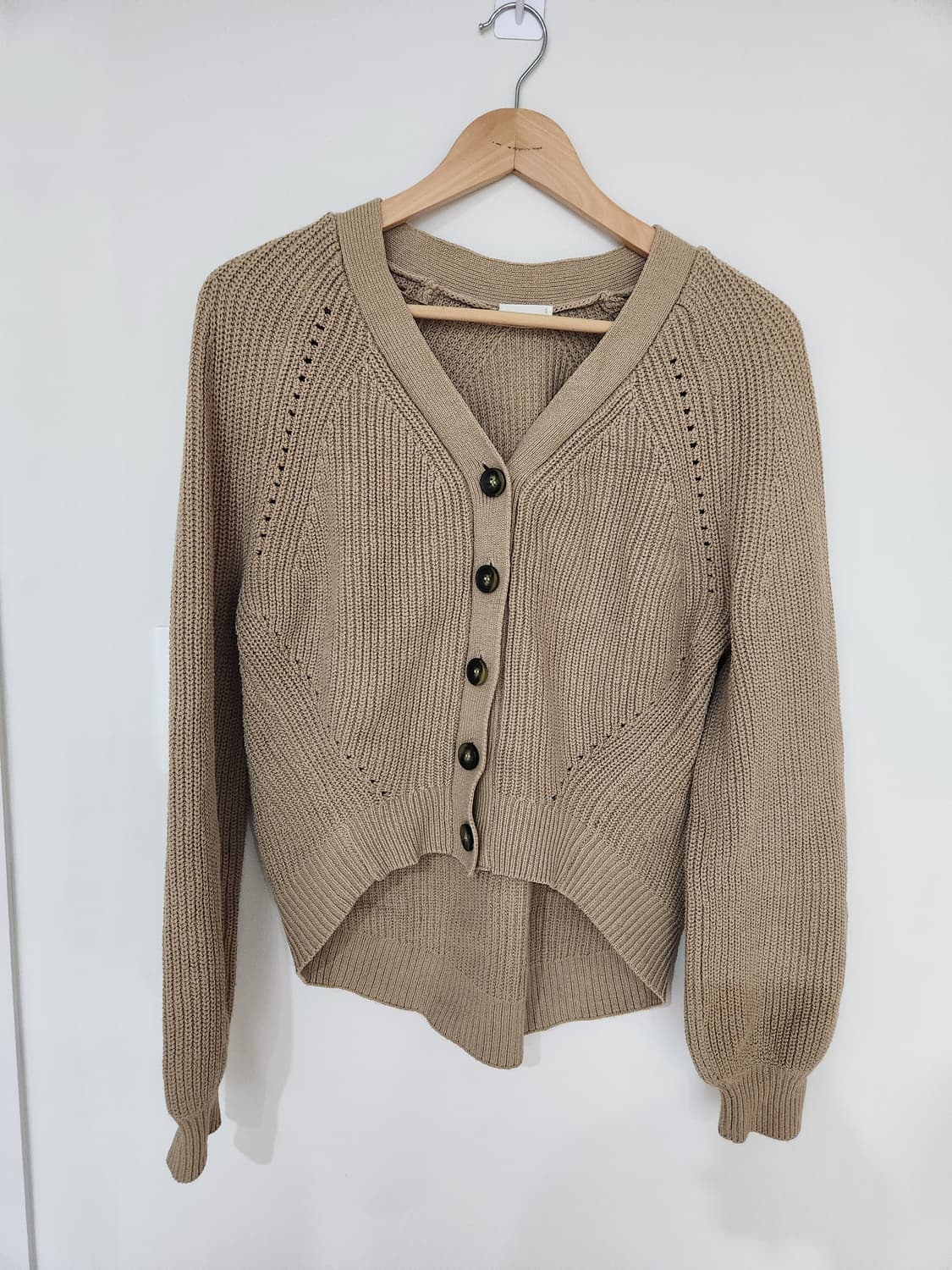 여자 GU 가디건 베이지 상품이미지3