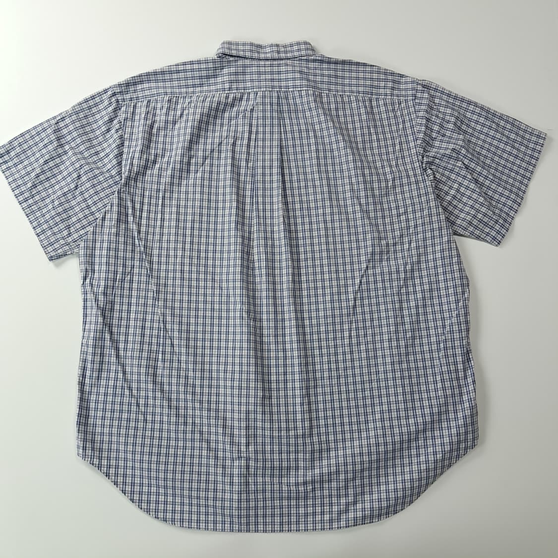 CK767 2XL 폴로 90s 그래프체크 블루 반팔 셔츠 남방 상품이미지6
