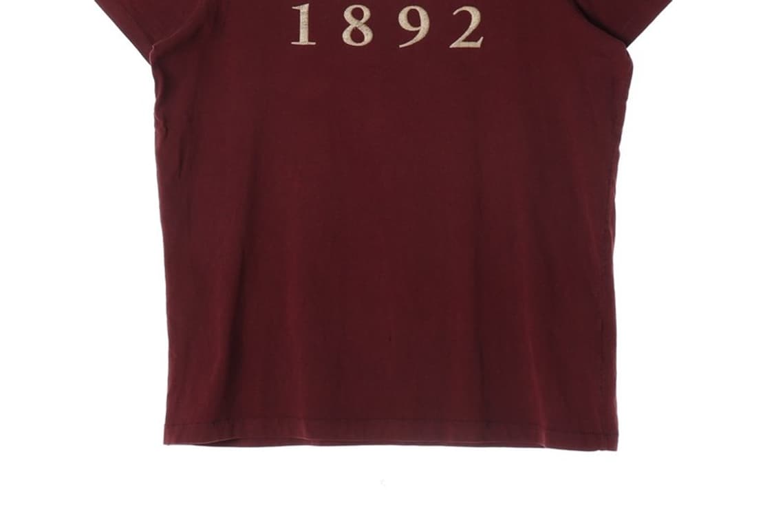아베크롬비 1892 아플리케 머슬 핏 반팔 티셔츠 버건디 XXL 상품이미지4