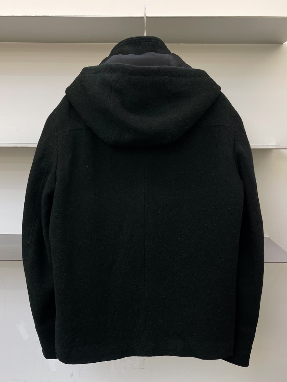 준 하시모토 더블 브레스티드 울 후드 자켓 상품이미지4