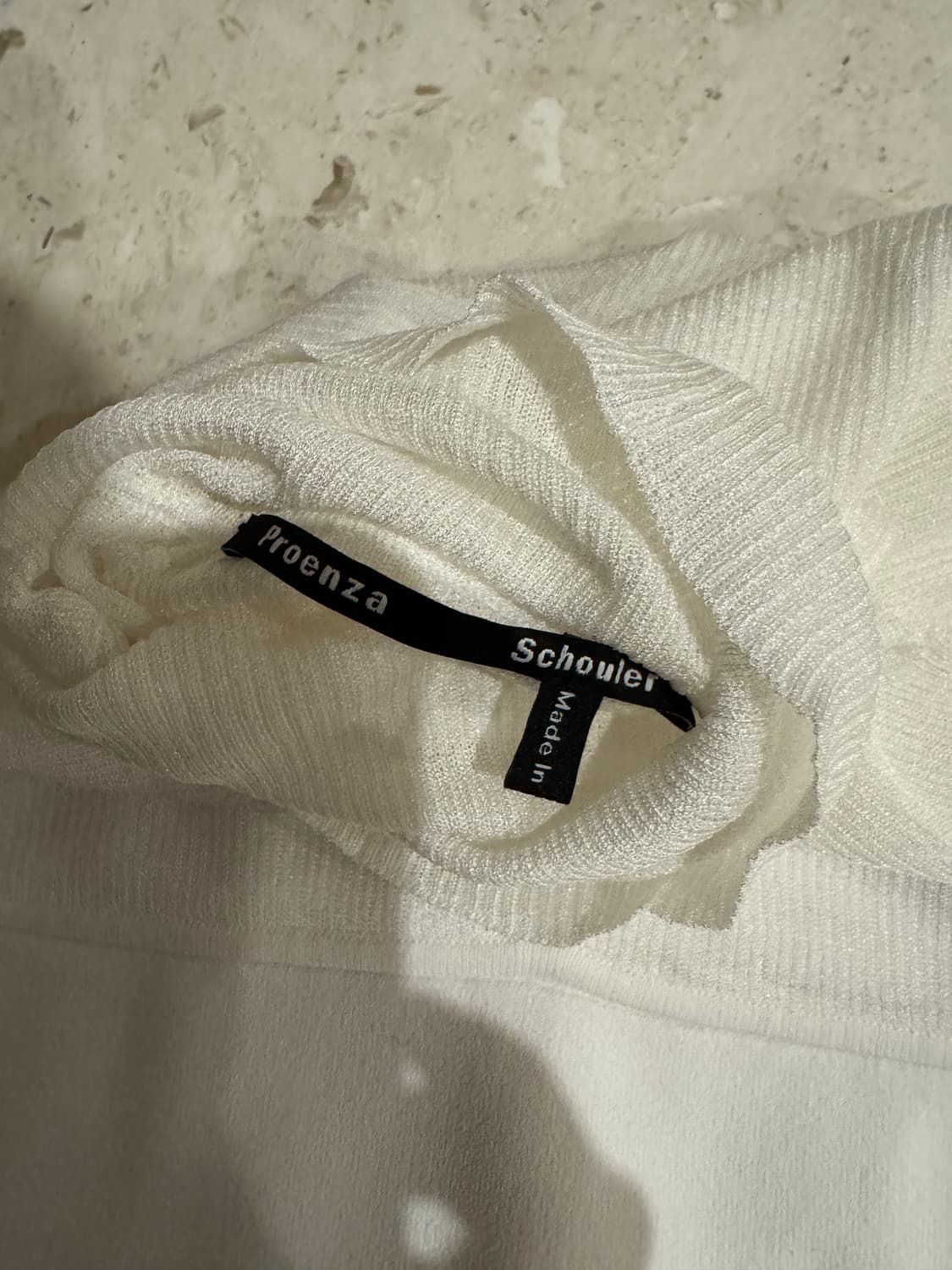 (정가 790$) 프로엔자슐러 비스코스 화이트 니트 탑 새상품  상품이미지2