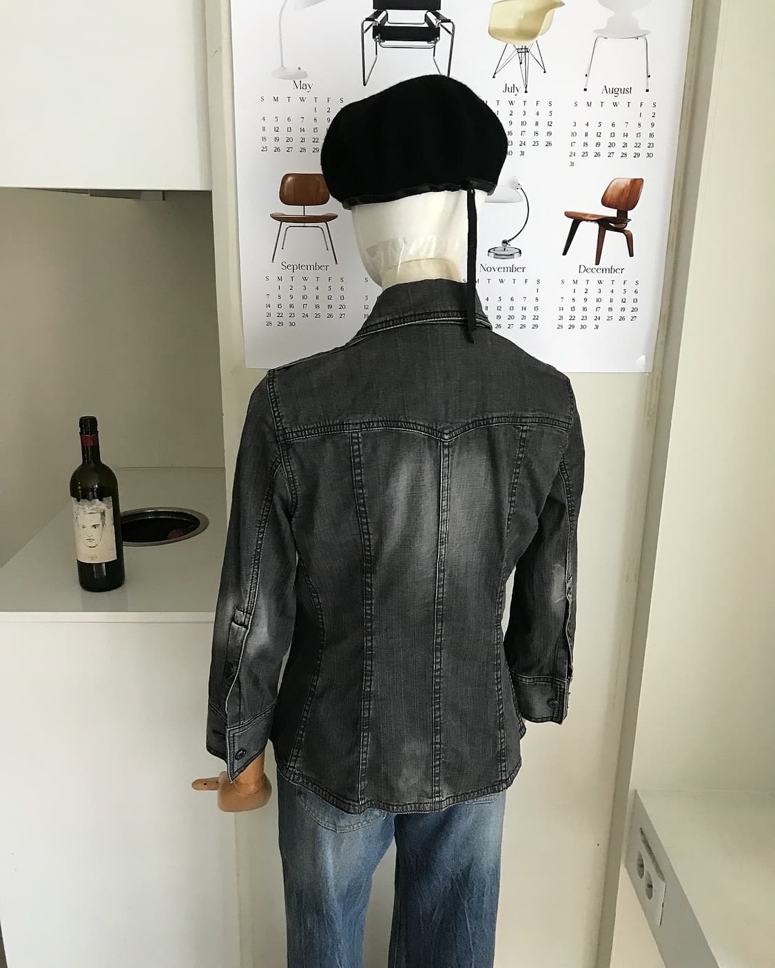 버버리 흑청 워싱 데님 셔츠 자켓 상품이미지8