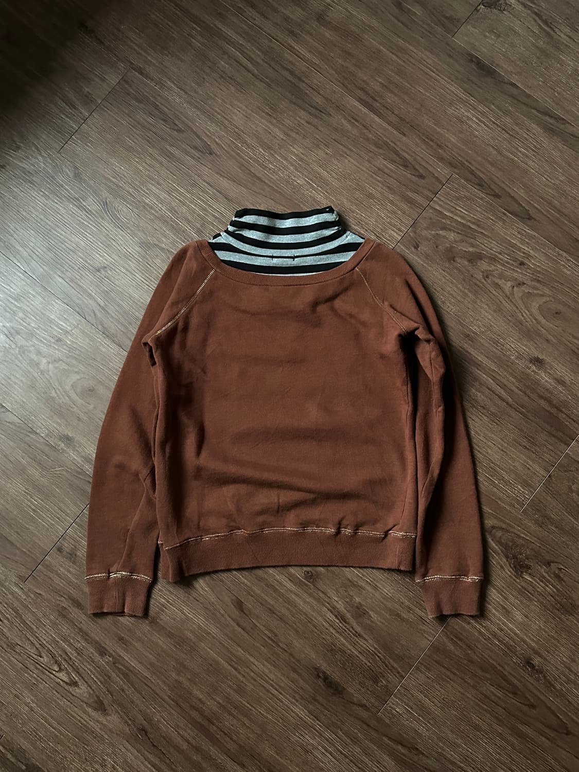 Annies Club 레트로 폴라 레이어 스웻셔츠 상품이미지7