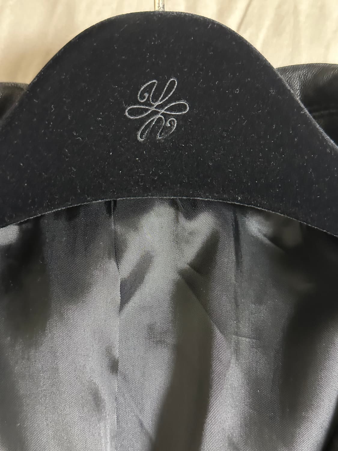 유스 워시드 레더 자켓 L 상품이미지4